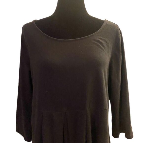 Old Navy Black 3/4 Sleeves A-Line Maternity Dress Size XL - Picture 2 of 13